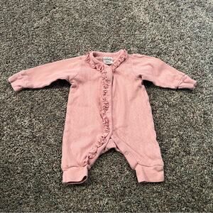 Gerber Modern Moments Organic Cotton Newborn Baby Girl Sleeper One Piece